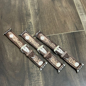 Correa de reloj de cuero mecanizada a mano de nuevo diseño de moda 2025 para correas de reloj Apple correa de liberación rápida de cuero genuino para hombres y mujeres - Product Image 4