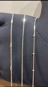 Cadena de Plata de Ley 925 Súper Asequible, Lista para Enviar, Chapada en Oro de 18 Quilates, para Uso Diario en la Oficina, Regalos Corporativos - Product Image 2