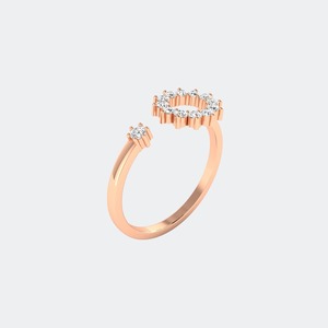 แหวนเพชรทรงกลมเจียระไนแบบบริลเลียนท์ น้ำหนัก 0.20 กะรัต เพชรเพาะเลี้ยงในห้องปฏิบัติการ สำหรับผู้หญิง ทอง 9K 14K 18K หรูหรา สี E F ความสะอาดระดับ VS VVS เครื่องประดับหมั้น - Product Image 4