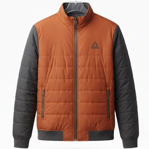 Chaqueta de Invierno Reversible para Hombre, con Capucha, de Nailon y Poliéster, Cómoda, Informal, para Viajes, Ligera, para Uso Diario - Product Image 1