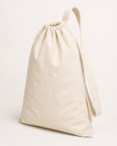 Cotton <b>Laundry</b> Bag 56x71cm 220 GSM Natural Custom Logo Printed <b>Storage</b> Bag Wholesale OEM ODM Private Label Manufacturer Bulk B2B - Product Image 3