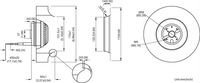 Ventilateur centrifuge Blauberg AC mural en plastique 175x84mm à pales courbées vers l'arrière, haute pression, double roulement à billes, moteur à rotor externe