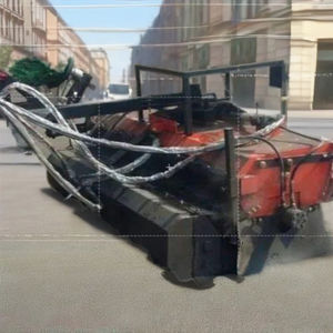 Balayeuse hydraulique pour dépoussiérage routier robuste dans les environnements urbains et d'usine - Product Image 3