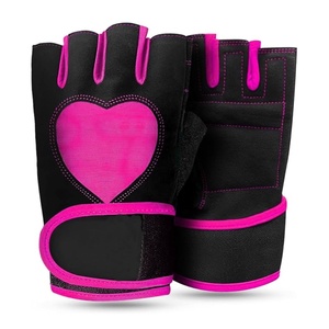 Gants de cyclisme unisexes en cuir écologique pour sports d'hiver, sans doigts, antidérapants, absorbant les chocs, respirants - Product Image 2