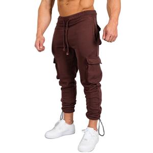 Men’s Jogger Sweatpants Autumn Casual Cotton Sports Trousers, Multi-Pocket Cargo Gym Fitness Track Pants OEM Service - Product Image 6