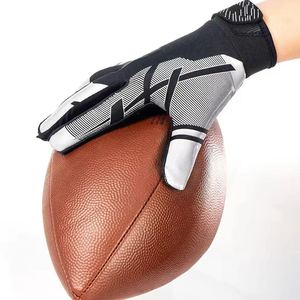 Gants de football américain de haute qualité en cuir épais avec grip antidérapant, service OEM d'usine pour les équipes - Product Image 2
