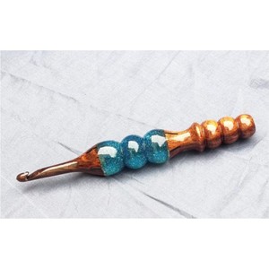 Wholesale Ergonomic Resin <b>Crochet</b> <b>Hooks</b> Marble Acrylic Resin Knitting Needle Set DIY Weaving Craft Tools for Beginner Kneedle - Product Image 6