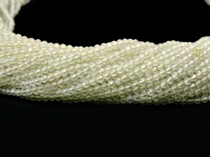 Cuentas de Prehnita AAA+ de 2 mm, Microfacetadas, en Forma de Rondelle, Cuentas de Prehnita Verde Natural, Piedras Preciosas Semipreciosas para la Fabricación de Joyas - Product Image 2
