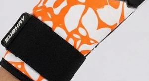 White And Orange Football Goalkeeper Gloves With Black Wrist <b>Strap</b> Pu Leather Non Slip Finger Protection Unisex - Product Image 6