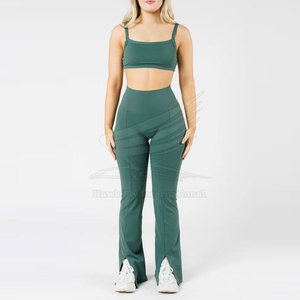 Legging de yoga évasé sur mesure pour femme, taille mi-haute, qualité supérieure, écologique et respirant – Prix de gros - Product Image 3