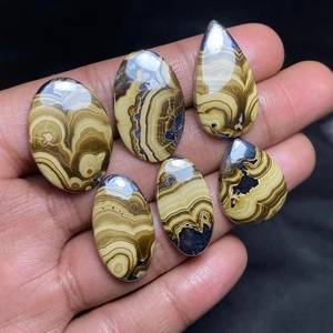 พลอยธรรมชาติแบบผสมรูปทรงคาโบชองผิวเรียบสำหรับทำเครื่องประดับ - Product Image 3