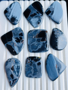 Gemas ASHU al por mayor: Cabujón de Pietersita Natural Pulido a Mano, Gemas Sueltas de Cuarzo, Cabujones de Cristal Semipreciosos para Sanación - Product Image 1