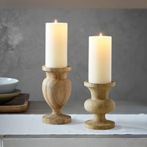 Candelabros decorativos de mesa de madera para adorno de boda de Navidad soporte de vela decorativo para el hogar precio candelabros de madera - Product Image 1