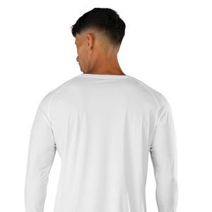Camiseta Deportiva de Manga Larga Blanca para Hombre, Ligera, Transpirable, para Entrenamiento Atlético, Running y Deportes - Product Image 5