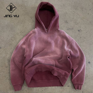 เสื้อฮู้ดแบบยูนิเซ็กซ์ ผ้าฝ้าย 100% เฟรนช์เทอร์รี่ สีพื้น มีกระเป๋า สวมใส่สบายๆ สำหรับฤดูใบไม้ร่วง ทรงปกติ - Product Image 3