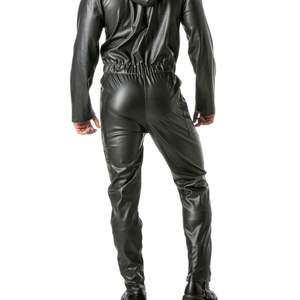 Costume Kinky Mecano pour homme, style cuir noir, tenue de club sexy, tenue de soirée, déclaration de mode, look audacieux et moderne - Product Image 5