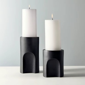 Ensemble de chandeliers en laiton avec bougies coniques pour la décoration de la maison, design en métal résistant à la chaleur - Product Image 5