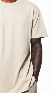T-shirt Homme Oversize Personnalisé 230 g/m² Coton Lourd Épaules Tombantes Uni Grande Taille Vente en Gros - Product Image 2