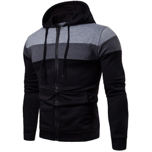 Prix de gros personnalisé – Blouson à capuche pour homme 100 % coton molletonné, chaud, coupe-vent, écologique, respirant, avec fermeture éclair intégrale sur le côté - Product Image 1