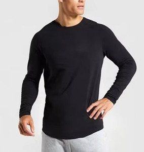 เสื้อยืดแขนยาวขนาดใหญ่พิเศษ 230 กรัม สกรีนโลโก้ได้ ผ้าฝ้าย 100% เสื้อเชิ้ตแบบลำลอง ผ้าถักเนื้อนุ่ม เป็นมิตรกับสิ่งแวดล้อม เสื้อผู้ชาย - Product Image 3