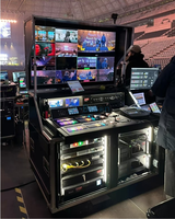 X-BASON FLY PACK WS-VR double boîtier de Production vidéo 3U Rack boîtier de vol de poste de travail de surveillance vidéo multicanal extérieur