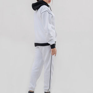 Survêtement d'hiver en molleton épais personnalisé pour femmes, manches longues, surdimensionné, 2 pièces, streetwear d'hiver - Product Image 5