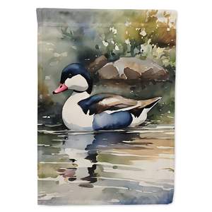 Multicolor Large Porch Sleeve <b>Pole</b> Decorative Yard Banner Artwork Bufflehead House <b>Flag</b> Wall Hanging Made Polyester House Size - Product Image 1