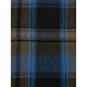 Camisa de Franela para Hombre, Azul a Cuadros, Manga Larga, Transpirable, Personalizable, OEM, Venta al Por Mayor - Product Image 5