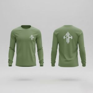 T-shirt à manches longues pour homme de qualité supérieure 2026, col rond, 100 % coton, sur commande, style oversize, décontracté, personnalisé RIVIAN ATLANTIC - Product Image 1