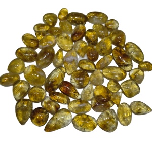 KHUSHI <b>GEMS</b> <b>STONE</b> Natural Citrine Oval Cut Gemstone Golden Yellow From Rajasthan 20-45mm for Jewelry Making - Product Image 3
