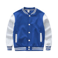 Veste universitaire unisexe noire avec manches blanches, boutonnée sur le devant, décontractée, pour l'automne, coupe classique, couleur unie, en polyester