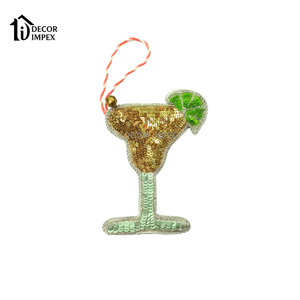 Breloques de sac brodées à la main en perles de rocaille, porte-clés, utilisant des perles de rocaille de qualité supérieure - Product Image 5