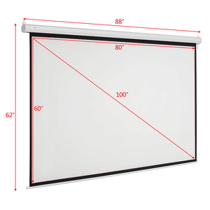 จอโปรเจคเตอร์แบบมอเตอร์ 100 นิ้ว 4:3 สีขาวด้าน พร้อมรีโมทคอนโทรล - Product Image 3