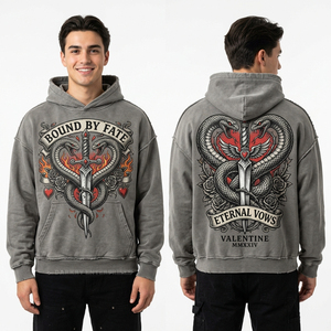 Sweat à capuche streetwear urbain avec poches fonctionnelles, en mélange de coton personnalisé, pull-over moderne, sweat à capuche tendance, fabrication usine - Product Image 3