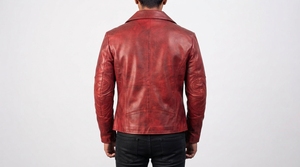 Veste pour homme inspirée des motards modernes, décontractée, à fermeture éclair, manches longues, tailles et designs personnalisés - Product Image 2
