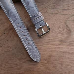 Bracelet de montre Luxali Vietnam en cuir d'autruche fait à la main personnalisable fournisseur OEM montre-bracelet occidentale élégante pour hommes en acier inoxydable - Product Image 5