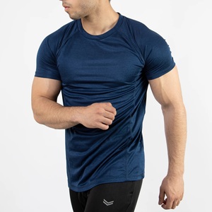 Camiseta Casual de Algodón 100% para Hombre, Cuello Redondo, Manga Corta, Secado Rápido, Transpirable, Corte Regular, Color Azul Marino - Product Image 4