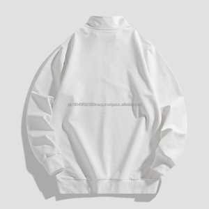 Custom Logo Men Streetwear Cotton Half <b>Zip</b> Up Hoodie Stand-up Collar Sweatshirt Mens long sleeve Polo <b>Shirt</b> Half <b>Zip</b> Work <b>Shirt</b> - Product Image 3