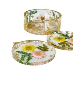 แผ่นรองแก้วเรซินหลากสีสำหรับชุดโต๊ะในครัวแผ่นรองแก้วสีแบบทำมือปรับแต่งได้ - Product Image 1