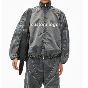 Survêtement unisexe sportif à capuche imperméable, couleur unie, léger, en polyester, fermeture éclair sur le devant, poches latérales, coupe classique, été, extérieur - Product Image 1