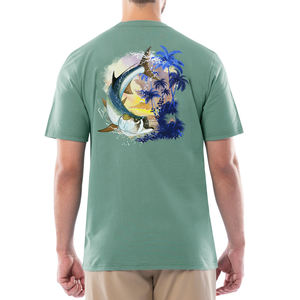 Chemise de pêche personnalisée en gros, camouflage, 100% polyester, manches longues, t-shirt par sublimation, UPF 50, vêtements pour homme, chemises pour sports de plein air - Product Image 2