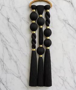 Decoración de Pared de Macramé con Bolas Esféricas Tejidas con Hilo Textil Estilo Boho, Diseño Artístico de Burbujas para Decoración del Hogar, Decoración de Pared de Lujo para Sala de Estar - Product Image 1