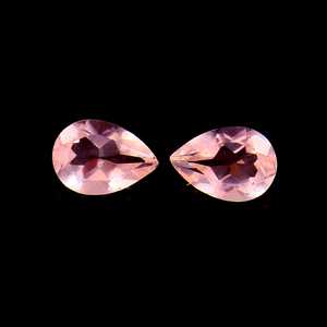 Lote al por mayor de piedras preciosas sueltas de cuarzo rosa natural de 5x7 mm, talla pera, facetadas y calibradas, para la fabricación de joyería. - Product Image 1