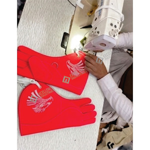 Guante de Cetrería de Cuero con Bordado de Águila, Diseño en Blanco y Negro, Equipo de Caza Duradero, Talla Única, para Todas las Estaciones - Product Image 4