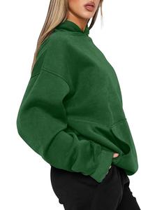 Nouveau design, service OEM, sweat-shirt à capuche ample décontracté pour femmes, couleur unie, confortable, fabriqué en usine au Bangladesh, meilleur prix - Product Image 6