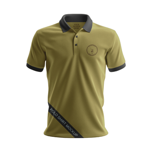 Polo unisexe en coton peigné de qualité supérieure avec col et poignets contrastants, logo brodé, marque privée, prix d'usine - Product Image 5