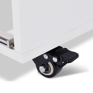 Table de manucure portable et pliable avec aspirateur électrique, roues verrouillables, coussin de poignet et tiroirs pour salons de beauté, en métal durable - Product Image 6