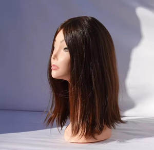 Perruque brésilienne en cheveux humains naturels, style noir, ondulations lâches, avec attaches pour tissage, pointes à simple tirage - HAIR4WIG - Product Image 1