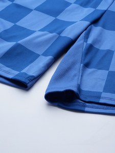 Pantalones cortos de algodón azules para hombre con cintura elástica y logo en la espalda, ropa informal - Product Image 6