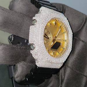 Royal Glacier GA2100 Custom Iced Out <b>Watch</b> Kit Full Metal Stainless Steel <b>Case</b> Luxury CasiOak Designer Upgrade gshock <b>watch</b> - Product Image 5